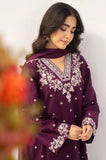 Dyot - Winter 3PC Dhanak Embroidered Suit - zab1192