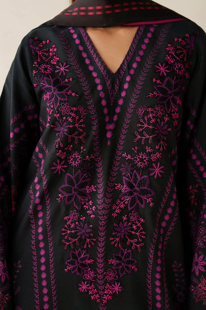 Asim Jofa - Winter 3PC Karandi Digital Print Dress - zab1232