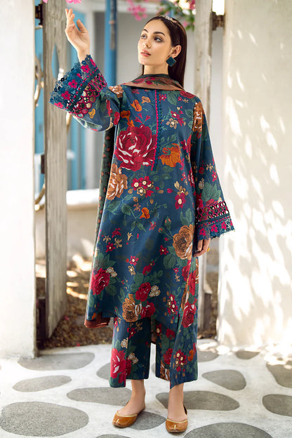 zab846 Karandi 3PC Printed Digital Printed Karandi Dupatta