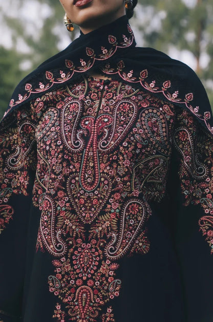 ZARA SHAHJAHAN - 3PC Dhanak Embroidered Shirt with Dhanak Embroidered Dupatta and Trouser - zab1555
