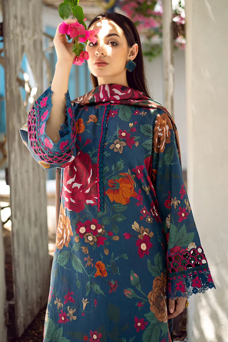 zab846 Karandi 3PC Printed Digital Printed Karandi Dupatta