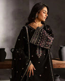 Batik- 3PC DHANAK EMBROIDERED SHIRT WITH DHANAK EMBROIDERED SHAWL - zab1230