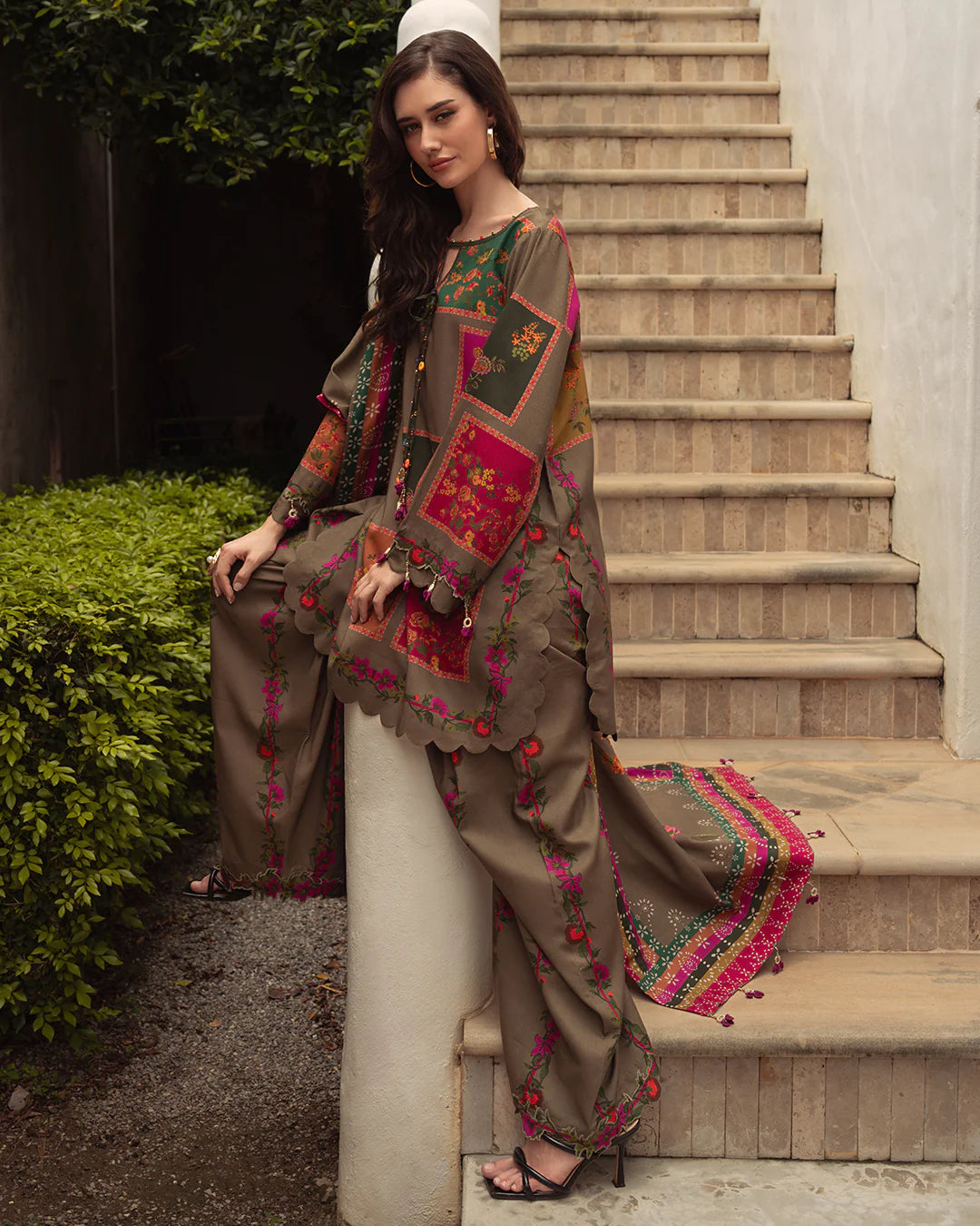 Charizma - Summer 3PC Lawn Digital Print Dress - zab1170