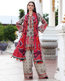 Charizma - Winter 3PC Karandi Digital Print Dress - zab1167