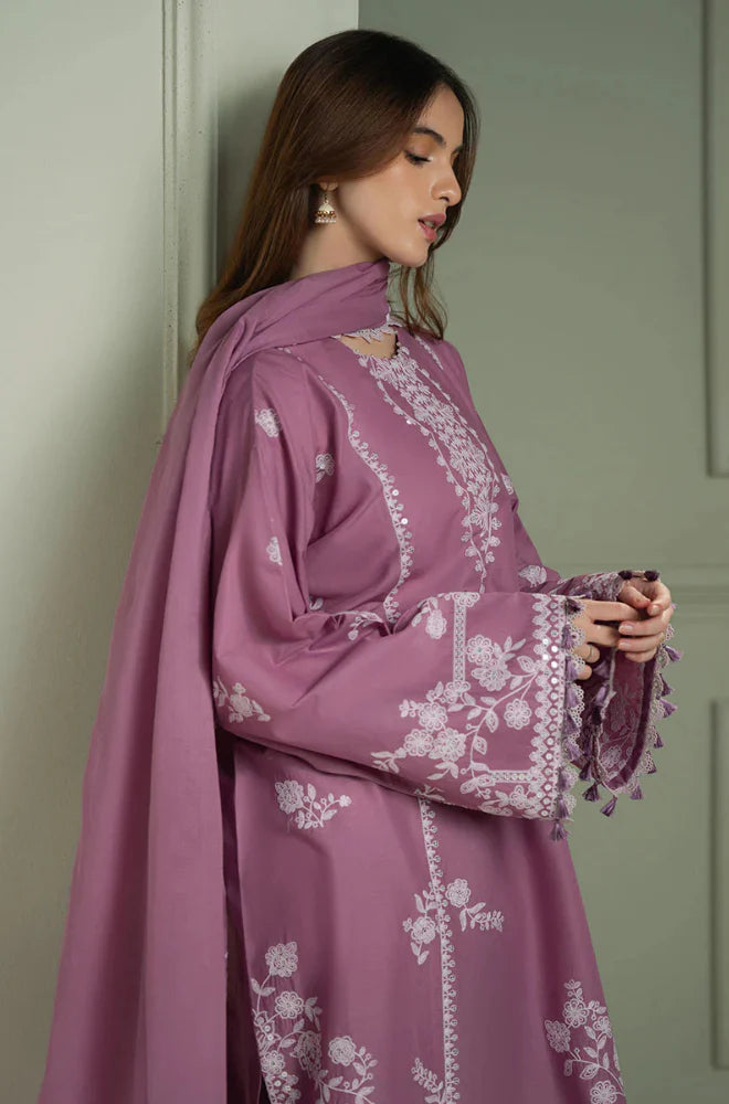 Cross Stitch - Winter 3PC Dhanak Embroidered Suit - zab1150