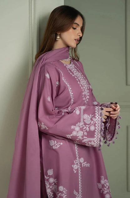 Cross Stitch - Winter 3PC Dhanak Embroidered Suit - zab1150