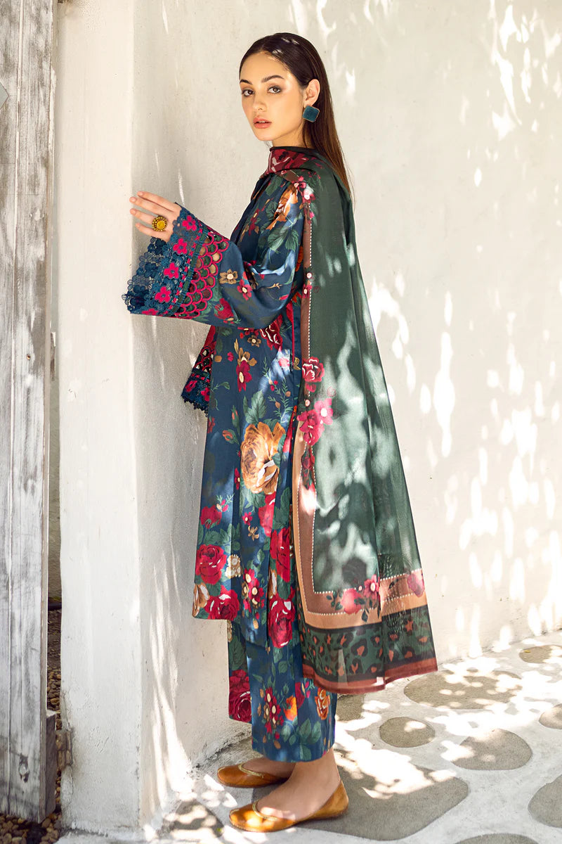 zab846 Karandi 3PC Printed Digital Printed Karandi Dupatta