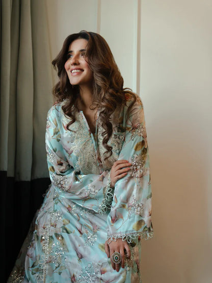 Zab - Summer 3PC Lawn Digital Printed Dress - zab1378