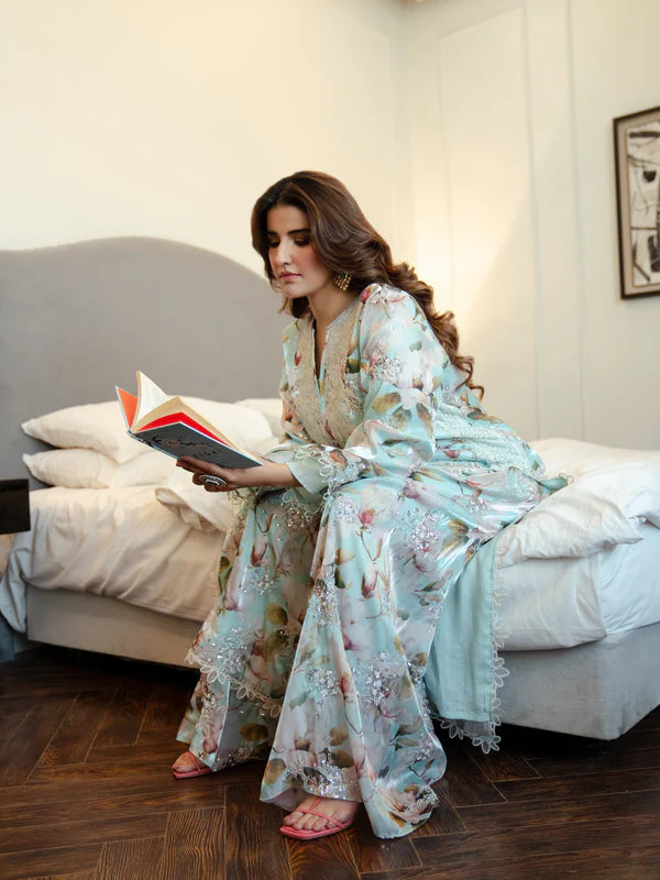 Zab - Summer 3PC Lawn Digital Printed Dress - zab1378