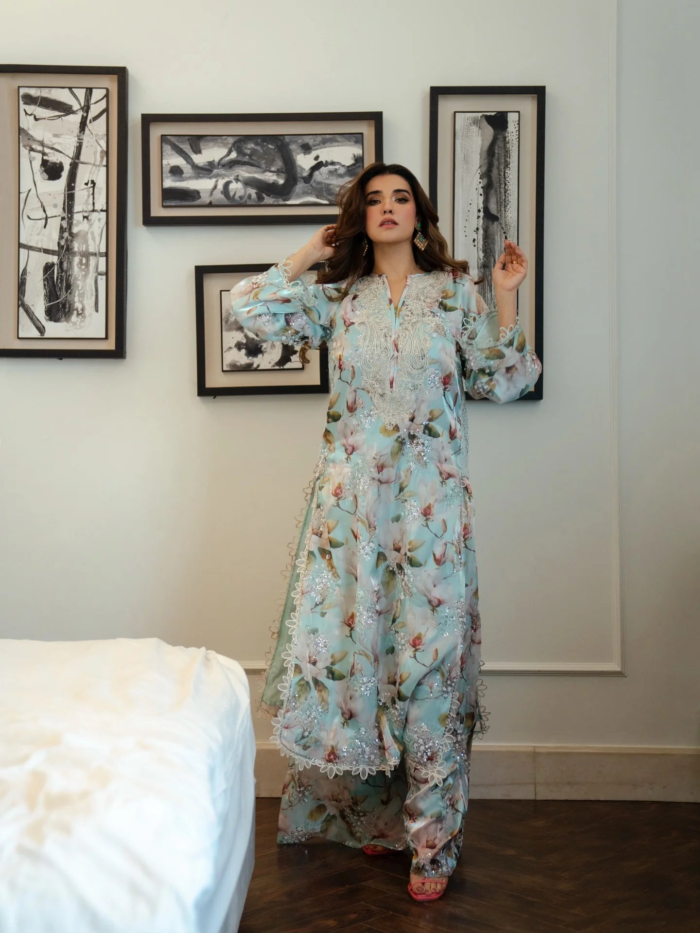 Zab - Summer 3PC Lawn Digital Printed Dress - zab1378