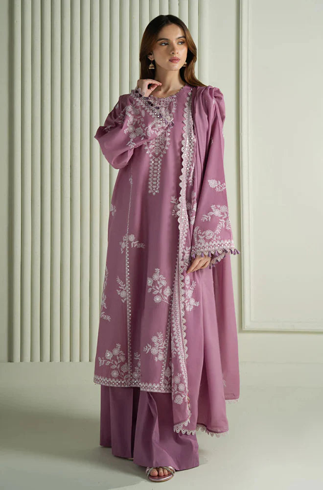 Cross Stitch - Winter 3PC Dhanak Embroidered Suit - zab1150