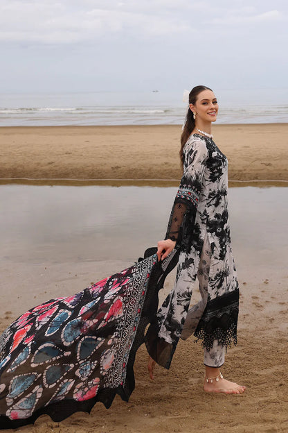 Zab - Summer 3PC Lawn Digital Printed Dress - zab1377