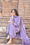 Breeze- 3PC Lawn Embroidered Suit - zab928