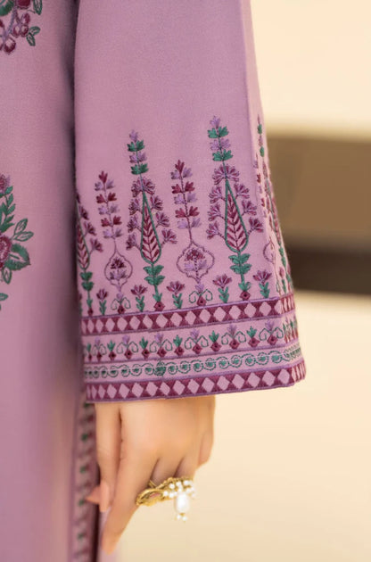 Izel - Winter 3PC Dhanak Embroidered Suit - zab1242