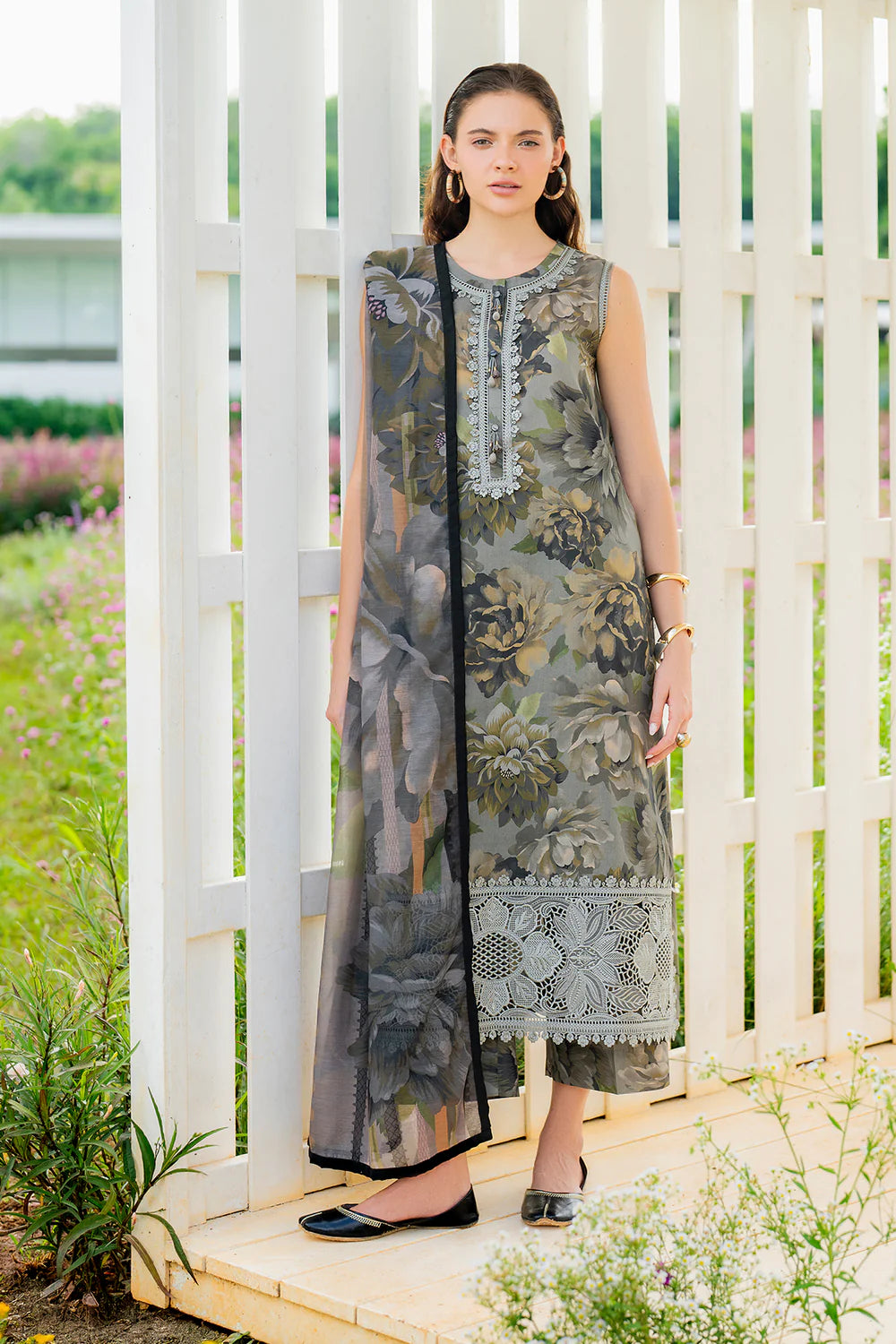Zab - Summer 3PC Lawn Digital Printed Dress - zab1370