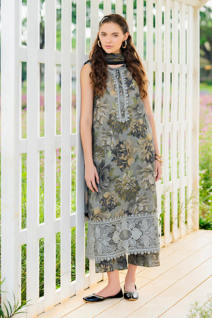 Zab - Summer 3PC Lawn Digital Printed Dress - zab1370