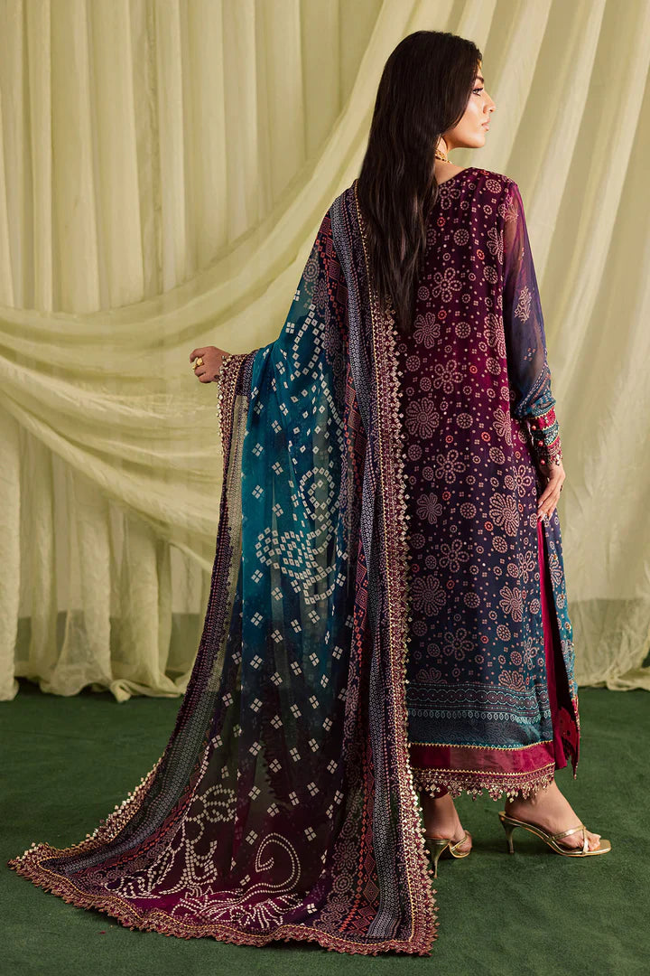 Zab - Summer 3PC Lawn Digital Print Dress - zab1352
