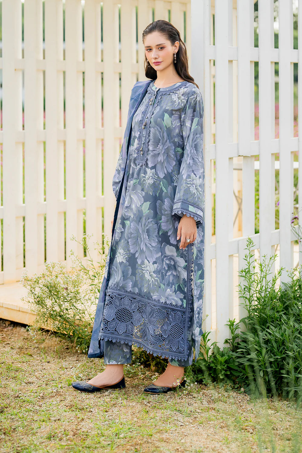 Zab - Summer 3PC Lawn Digital Printed Dress - zab1369