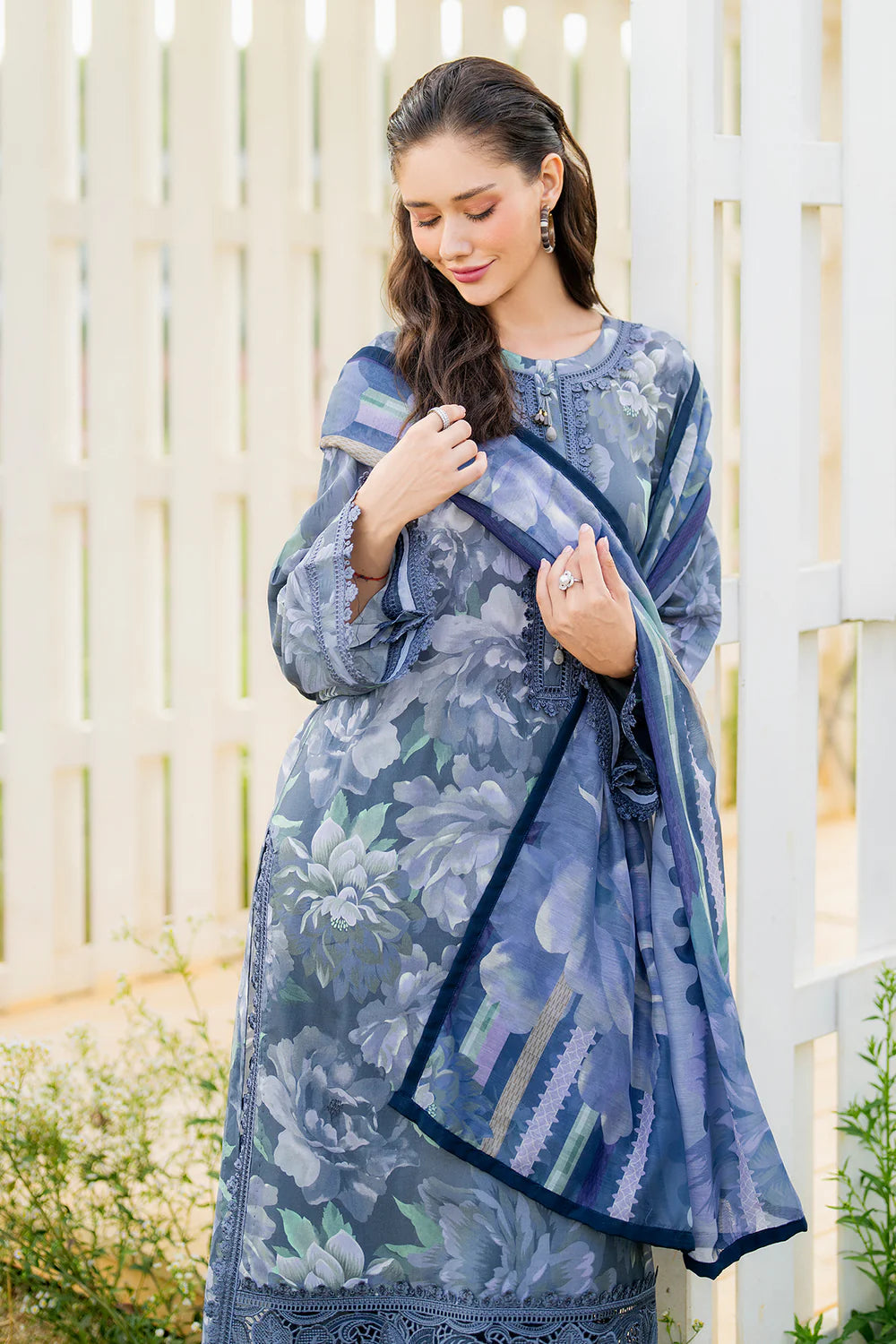 Zab - Summer 3PC Lawn Digital Printed Dress - zab1369