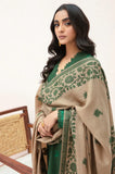 Sapphire - Winter 3PC Dhanak Embroidered Suit - zab1105