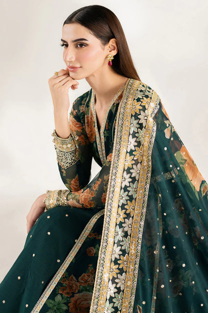 Zab - Summer 3PC Lawn Digital Printed Dress - zab1375