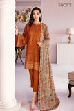 ZAB515 3Pc Stuff Linen suit heavy Embroidery