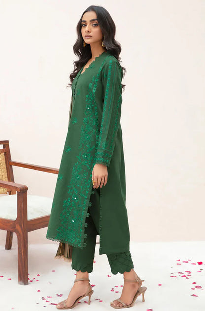 Sapphire - Winter 3PC Dhanak Embroidered Suit - zab1105