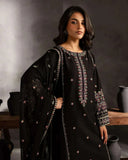 Batik- 3PC DHANAK EMBROIDERED SHIRT WITH DHANAK EMBROIDERED SHAWL - zab1230