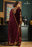 Asim jofa Embroidered Velvet 3piece suit - zab977