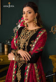 Asim jofa Embroidered Velvet 3piece suit - zab976