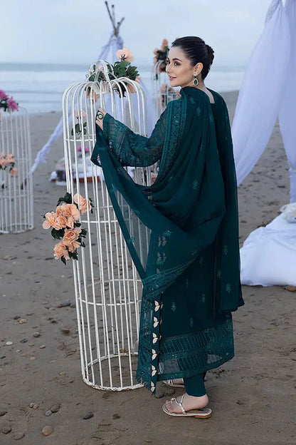 Mohagni - Summer 3PC Lawn Embroidered Suit - zab1402