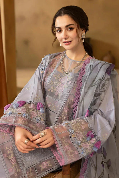 ZAB - Summer 3PC Lawn Chickenkari Embroidered Suit - zab1301