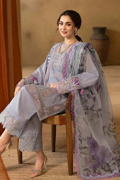 ZAB - Summer 3PC Lawn Chickenkari Embroidered Suit - zab1301
