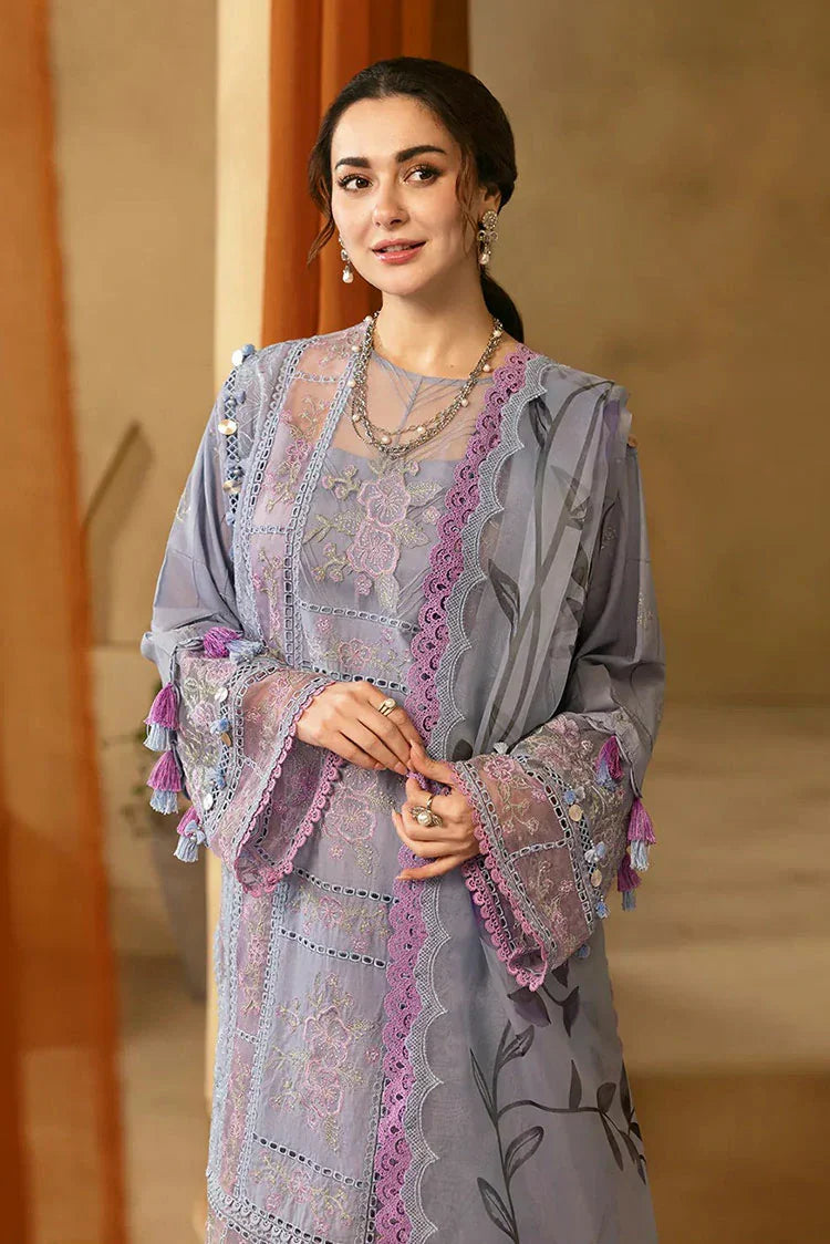 ZAB - Summer 3PC Lawn Chickenkari Embroidered Suit - zab1301