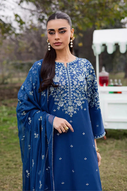 Veezal - 3PC EMBROIDERED LAWN SUIT - zab1470