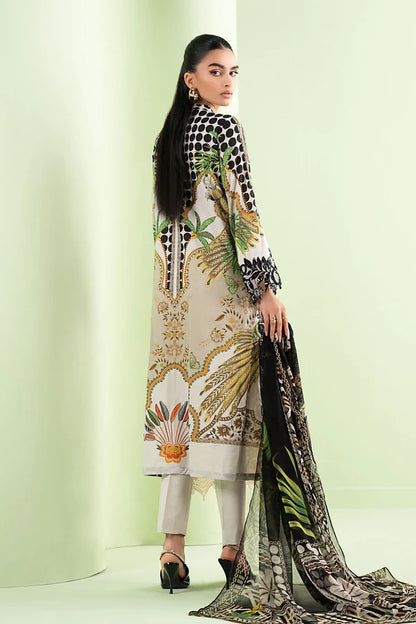 Zab - Summer 3PC Lawn Digital Printed Dress - zab1366