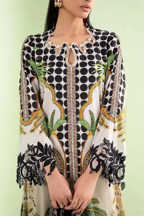 Zab - Summer 3PC Lawn Digital Printed Dress - zab1366