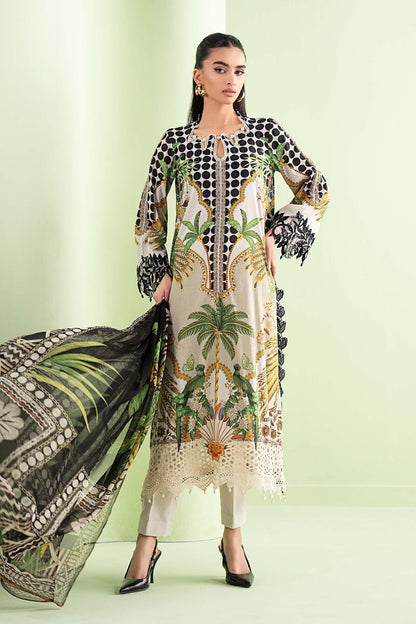 Zab - Summer 3PC Lawn Digital Printed Dress - zab1366