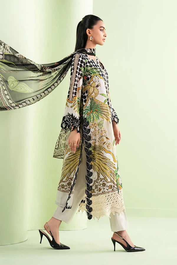Zab - Summer 3PC Lawn Digital Printed Dress - zab1366