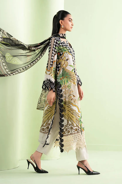 Zab - Summer 3PC Lawn Digital Printed Dress - zab1366
