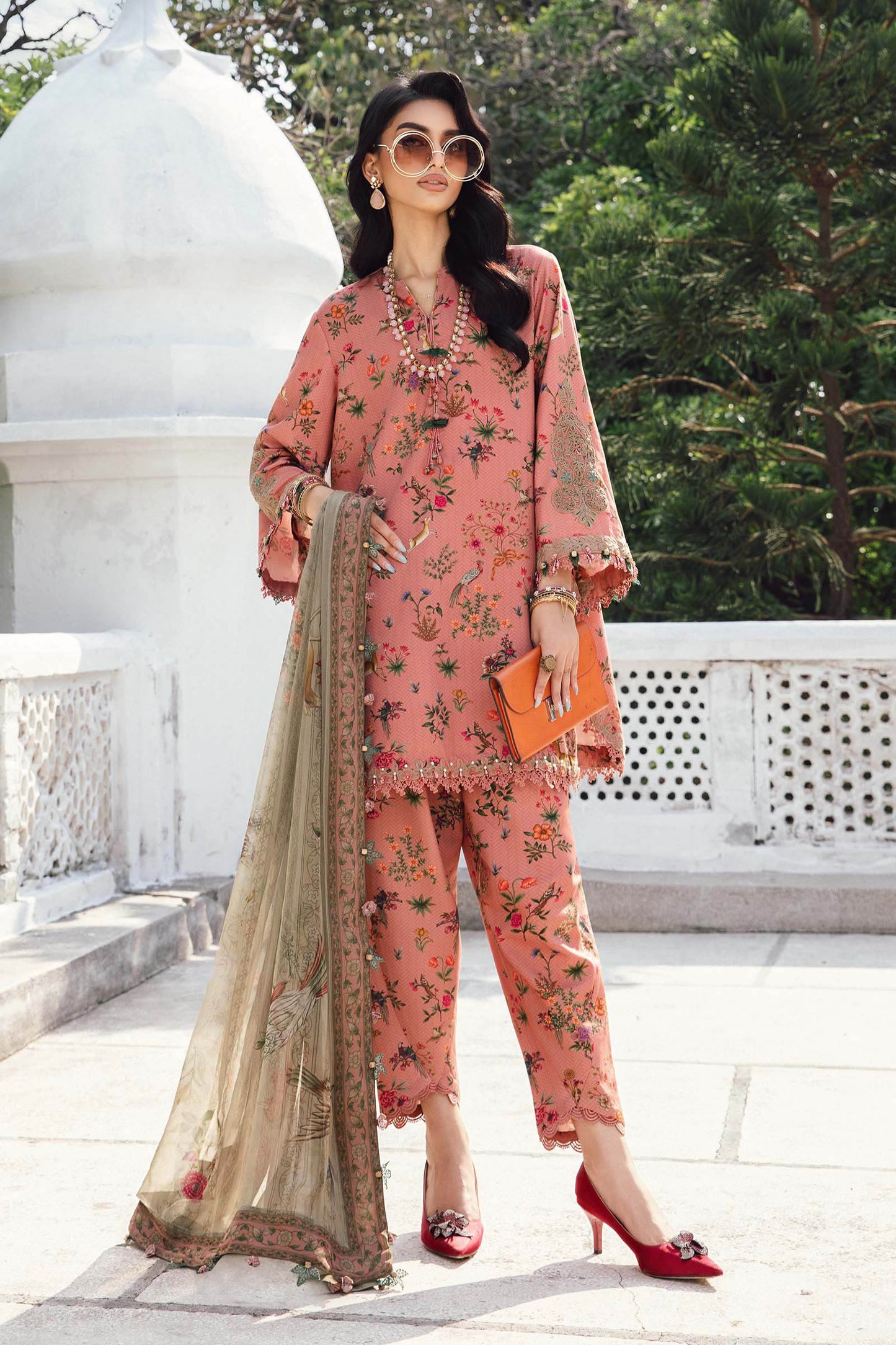 Zab - Summer 3PC Lawn Digital Printed Dress - zab1380