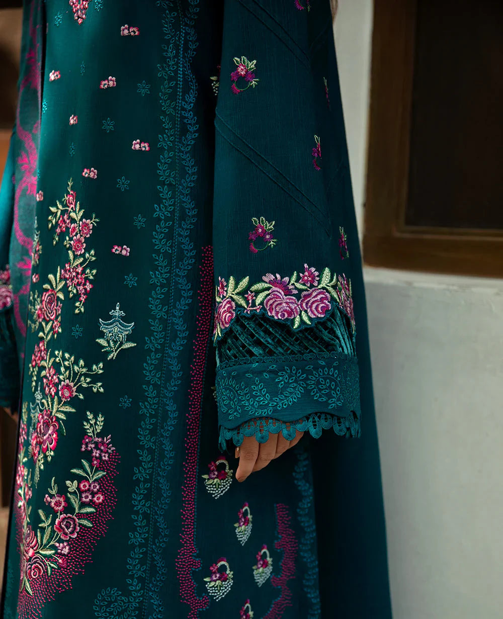 Sobia Nazir - Winter 3PC Dhanak Embroidered Suit - zab1148