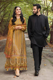 MARIA B 3PC Embroidered Dhanak with Digital Printed Wool Shawl - zab1113