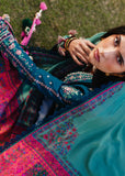 Hussain Rehar Winter Embroidered 3pc Dhanak Suite - zab1154