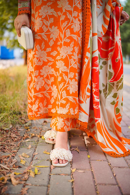 Sapphire - Summer 3PC Lawn Digital Printed Dress - zab1238