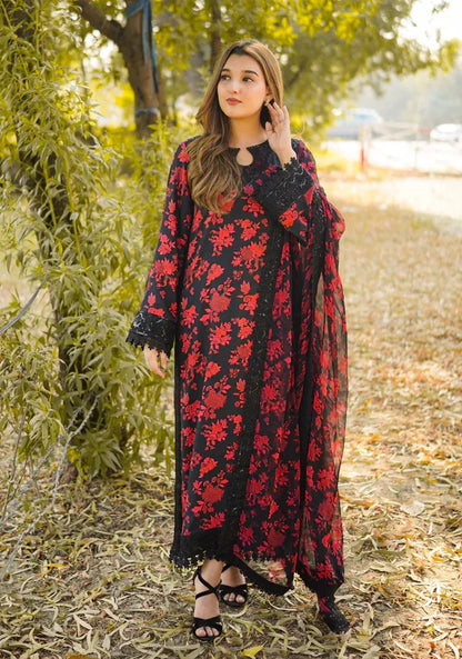 Zab - Summer 3PC Lawn Digital Printed Dress - zab1363