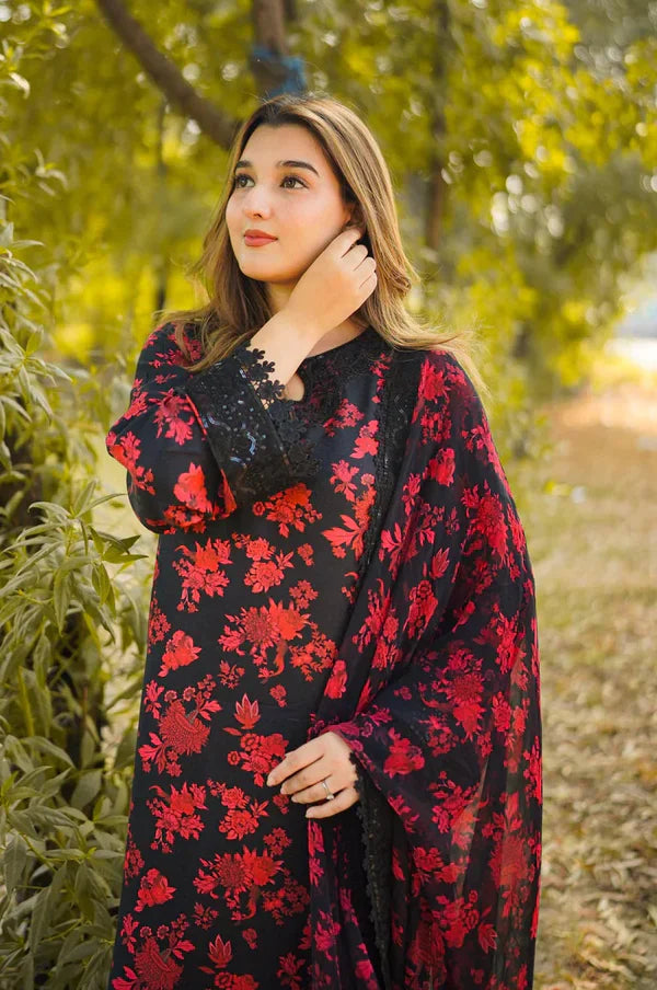 Zab - Summer 3PC Lawn Digital Printed Dress - zab1363