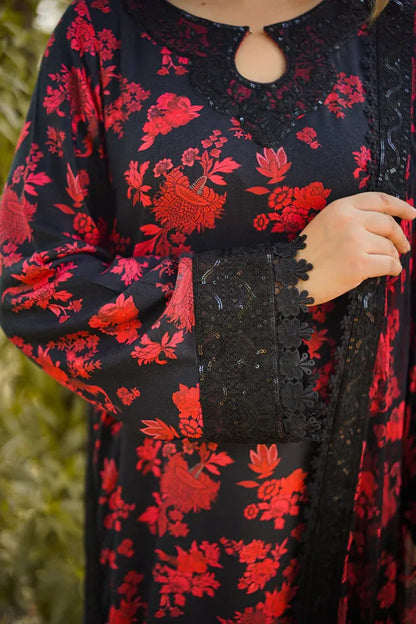 Zab - Summer 3PC Lawn Digital Printed Dress - zab1363