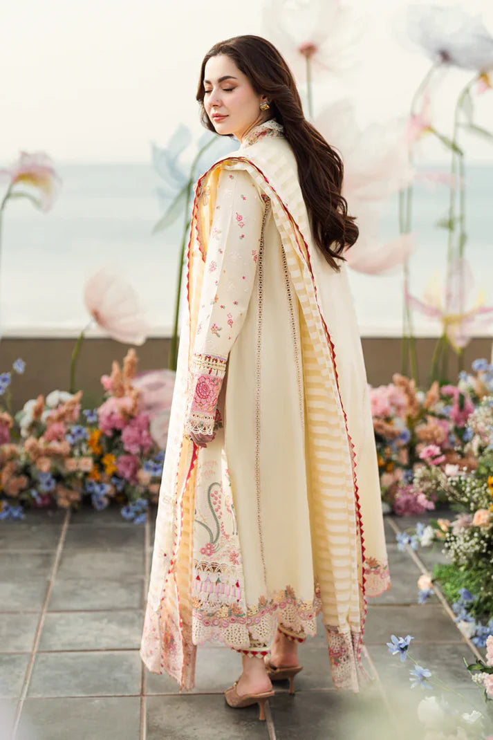 Qalamkaar 3PC Unstitched Lawn Embroidered ChickenKari - zab1297