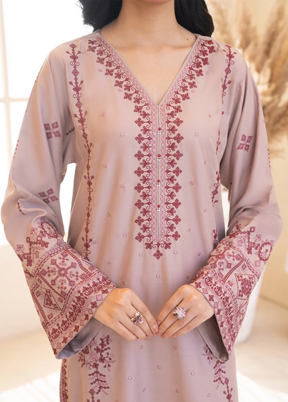 Zab - Lawn 3PC Embroidered Suit - zab1398
